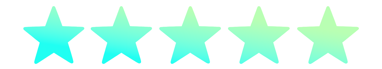 Golden five stars reviews